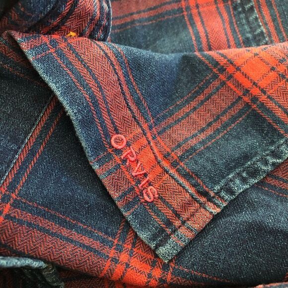 Orvis Womens Long Sleeve Button Up Flannel Shirt Size Small Work Hiking Fishing - Picture 8 of 12